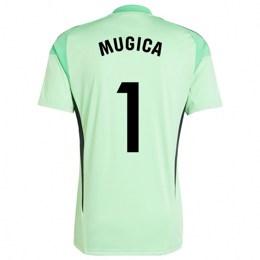 נשים חואן מוחיקה #1 כתום בהיר שחור חולצת שוער 2025/26 חולצה קצרה