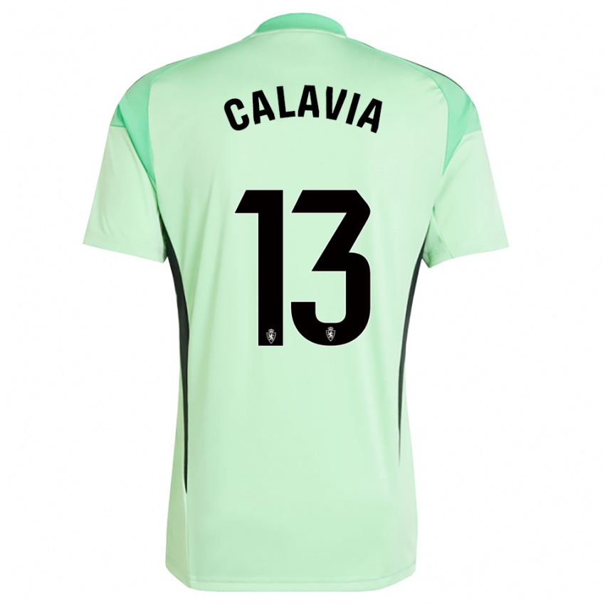 נשים Carlos Calavia #13 ירוק אביבי חולצת שוער 2025/26 חולצה קצרה