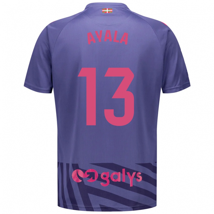 נשים Unai Ayala #13 כחול אפור סגול חולצת שוער 2025/26 חולצה קצרה