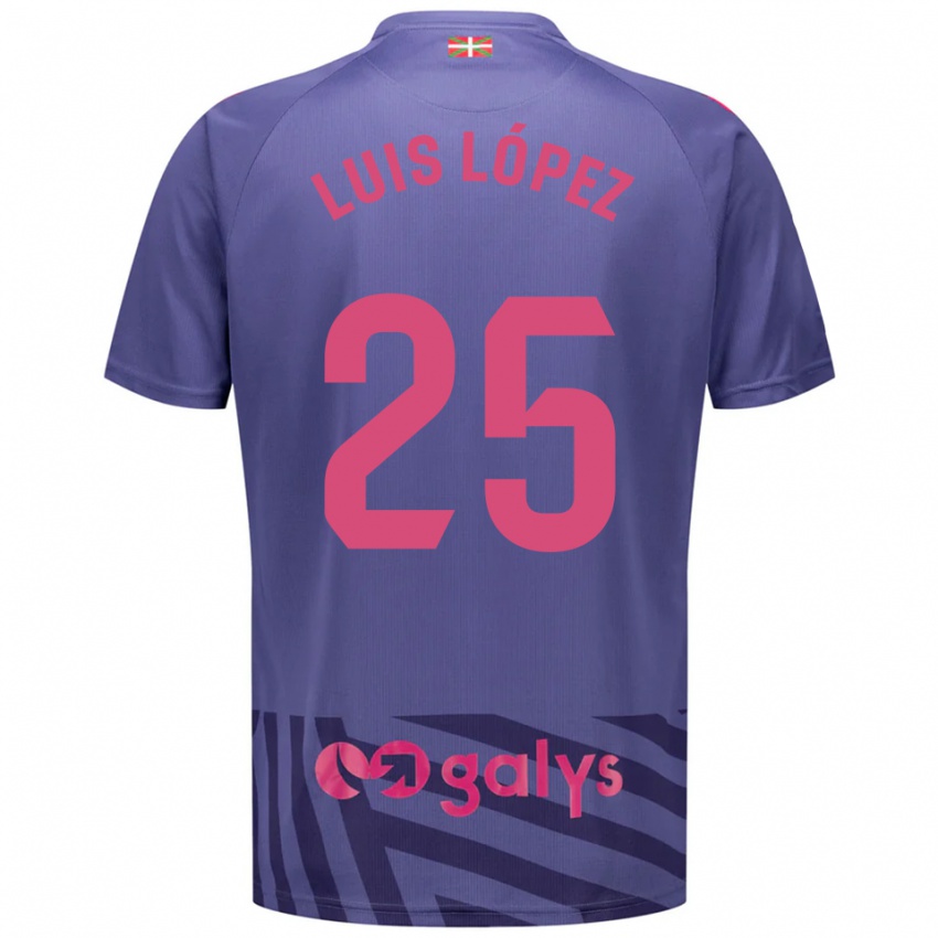 נשים לואיס לופז #25 כחול אפור סגול חולצת שוער 2025/26 חולצה קצרה