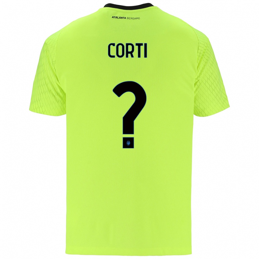 נשים Edoardo Corti #0 ירוק צהוב אדום חולצת שוער 2025/26 חולצה קצרה