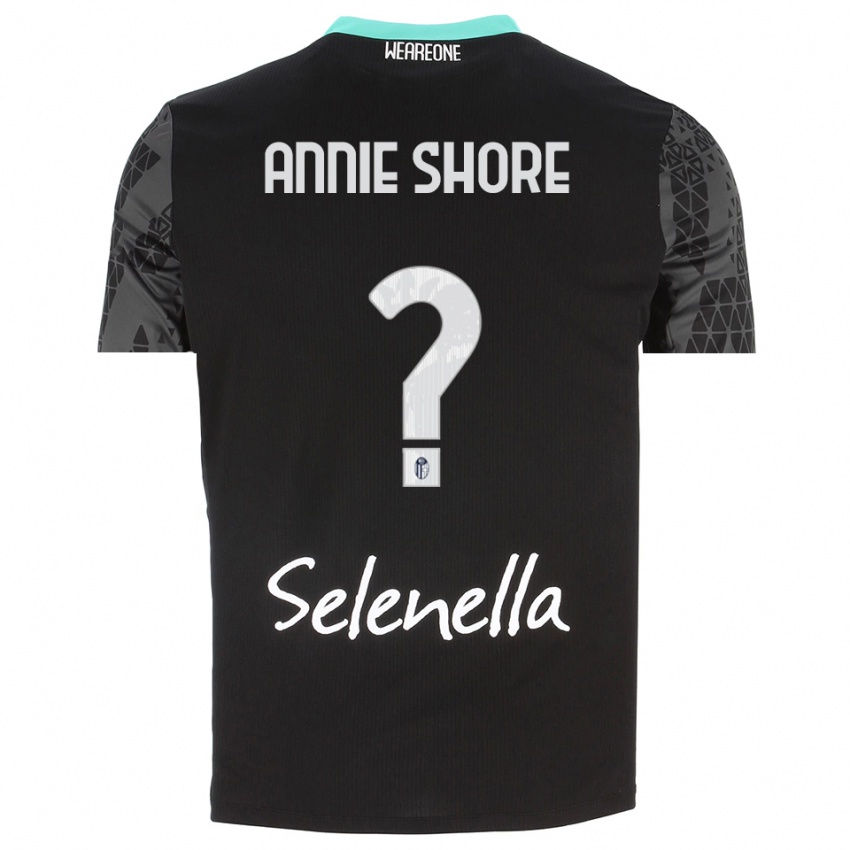 נשים Margot Annie Shore #0 אפור שחור לבן חולצת שוער 2025/26 חולצה קצרה