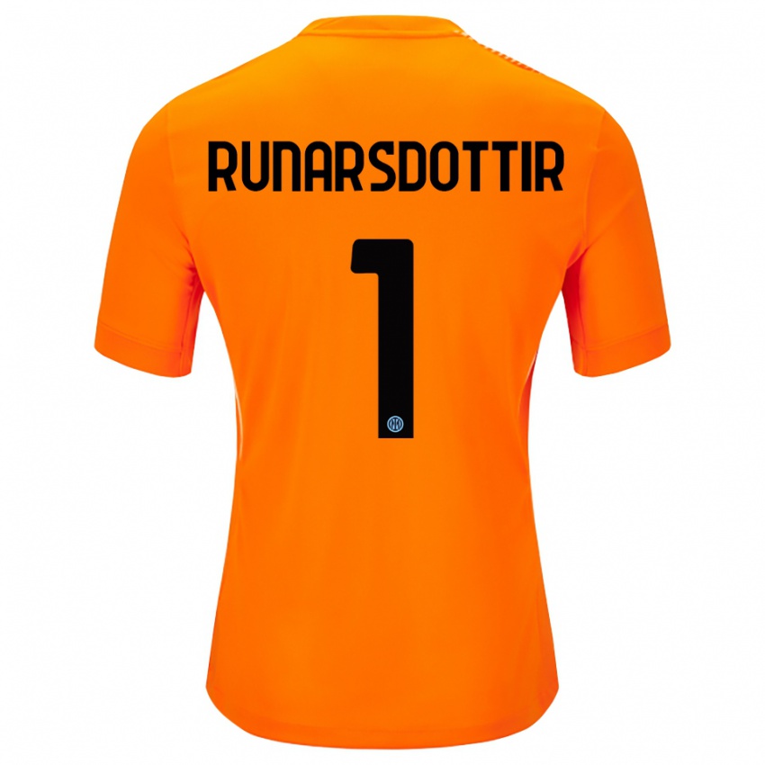 נשים ססיליה ראן רונארסדוטיר #1 כתום בהיר שחור חולצת שוער 2025/26 חולצה קצרה