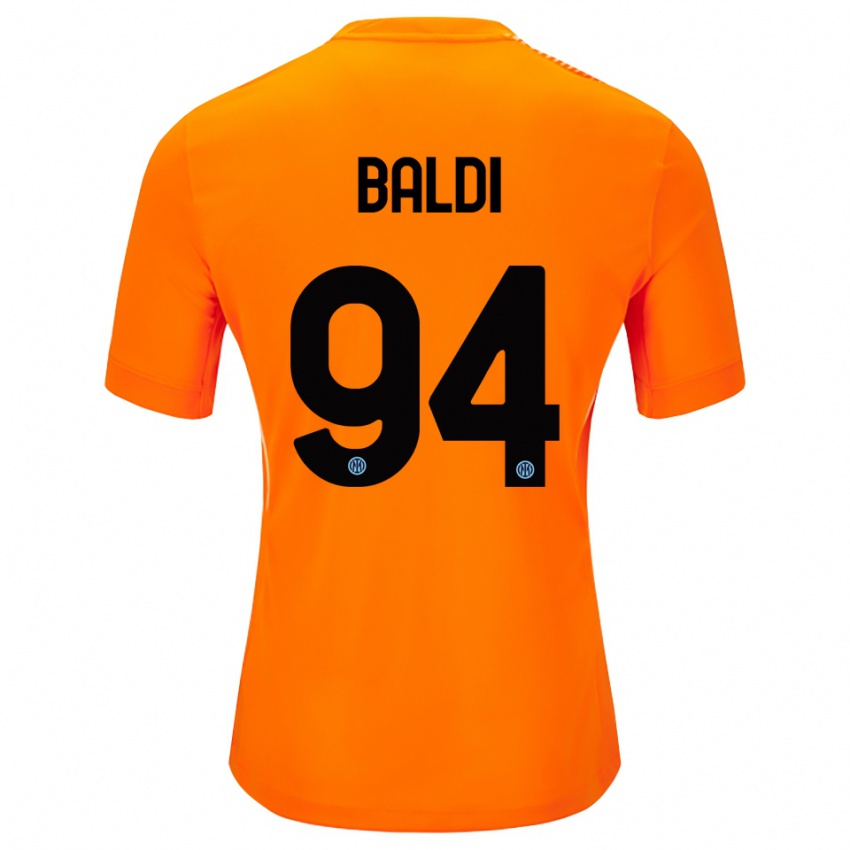 נשים רקלה באלדי #94 כתום בהיר שחור חולצת שוער 2025/26 חולצה קצרה