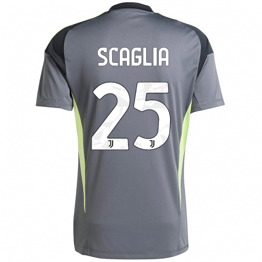 נשים סימון סקאליה #25 אפור כהה לבן חולצת שוער 2025/26 חולצה קצרה