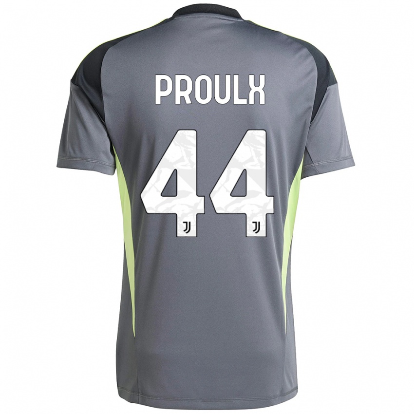 נשים ליסיאן פרולקס #44 אפור כהה לבן חולצת שוער 2025/26 חולצה קצרה