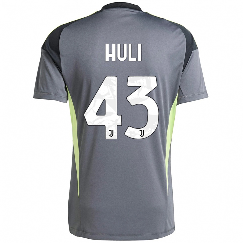 נשים Raffaele Huli #43 אפור כהה לבן חולצת שוער 2025/26 חולצה קצרה