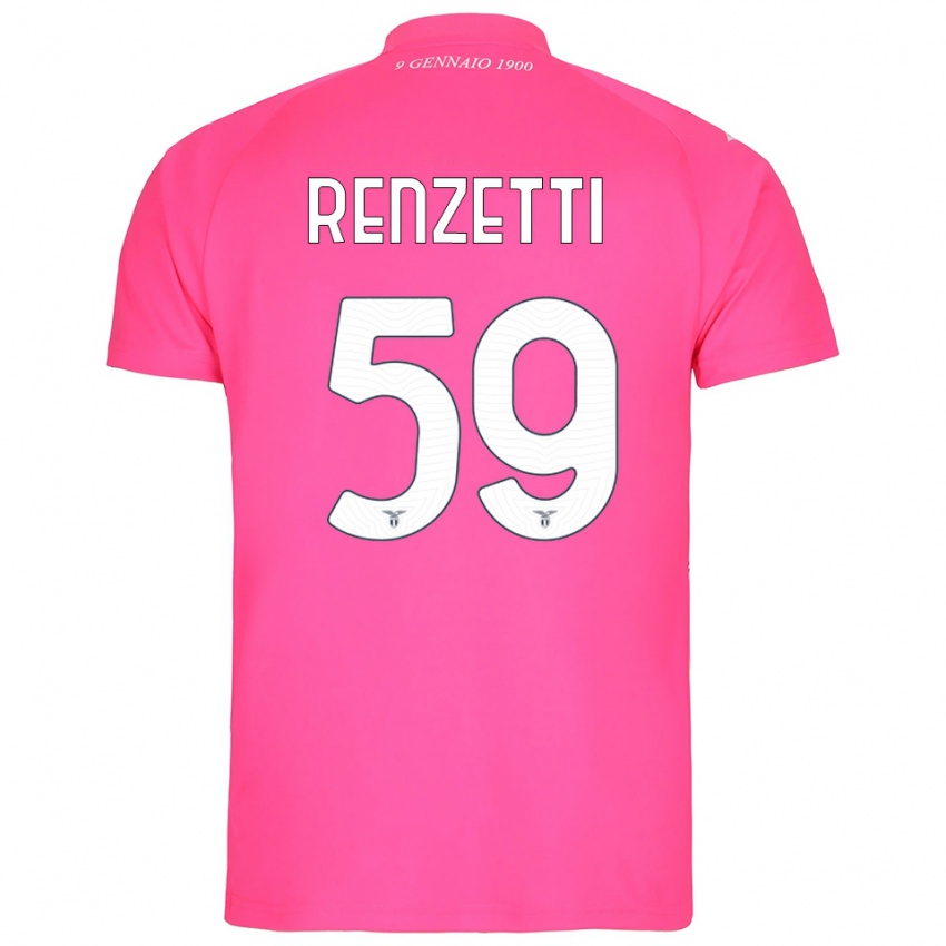 נשים דווידה רנזטי #59 ורוד עמוק חולצת שוער 2025/26 חולצה קצרה