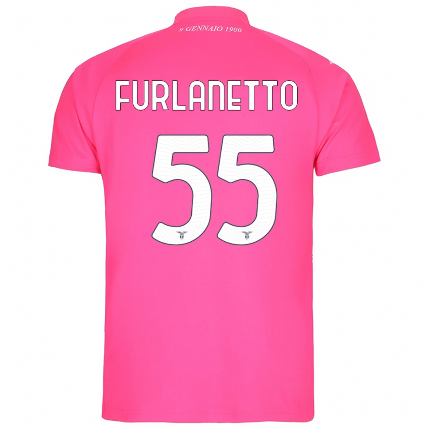 נשים אלסיו פורלנטו #55 ורוד עמוק חולצת שוער 2025/26 חולצה קצרה