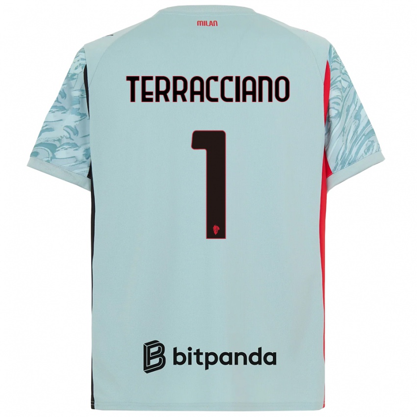 נשים פייטרו טרצ'אנו #1 כחול בהיר אדום חולצת שוער 2025/26 חולצה קצרה