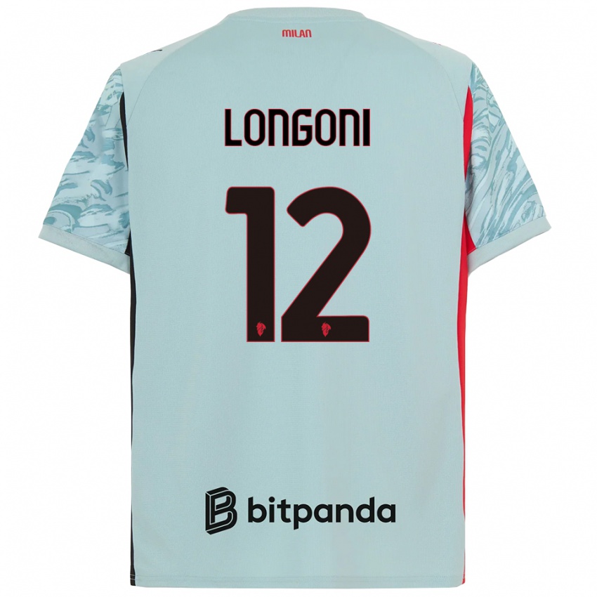 נשים אלסנדרו לונגוני #12 כחול בהיר אדום חולצת שוער 2025/26 חולצה קצרה