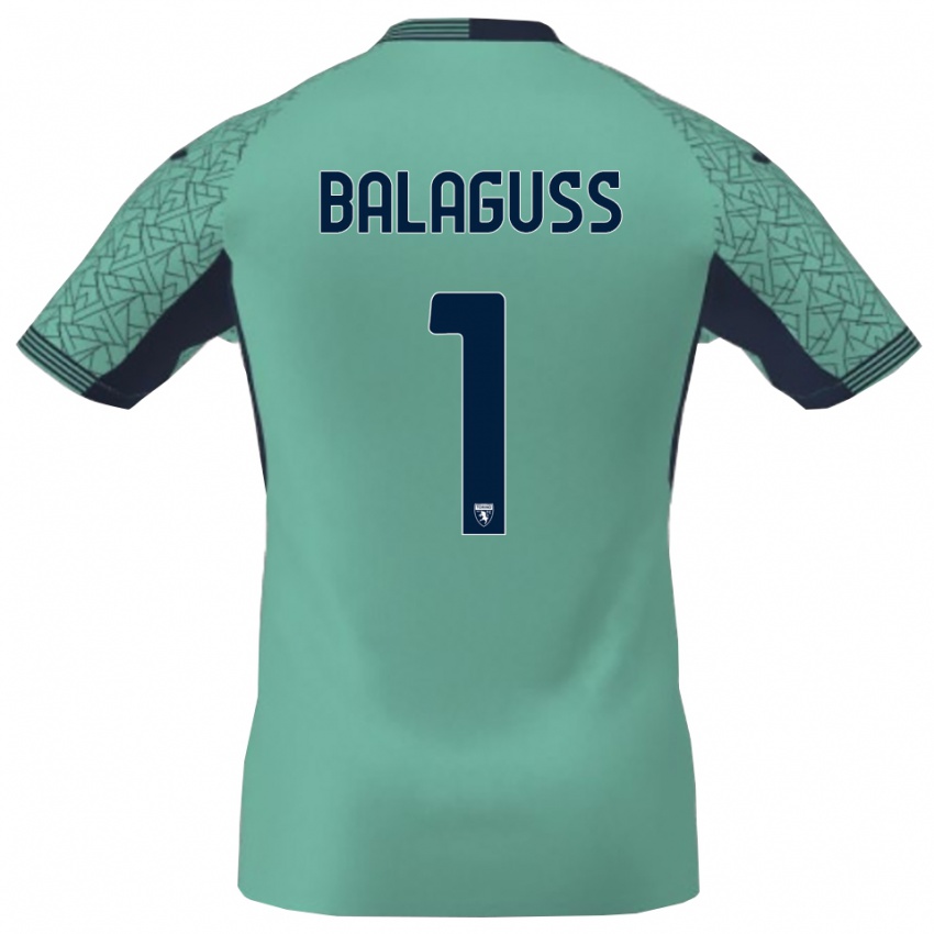 נשים Nils Balaguss #1 לגונה כחולה חולצת שוער 2025/26 חולצה קצרה