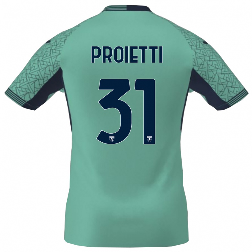 נשים ריקרדו פרואיטי #31 לגונה כחולה חולצת שוער 2025/26 חולצה קצרה