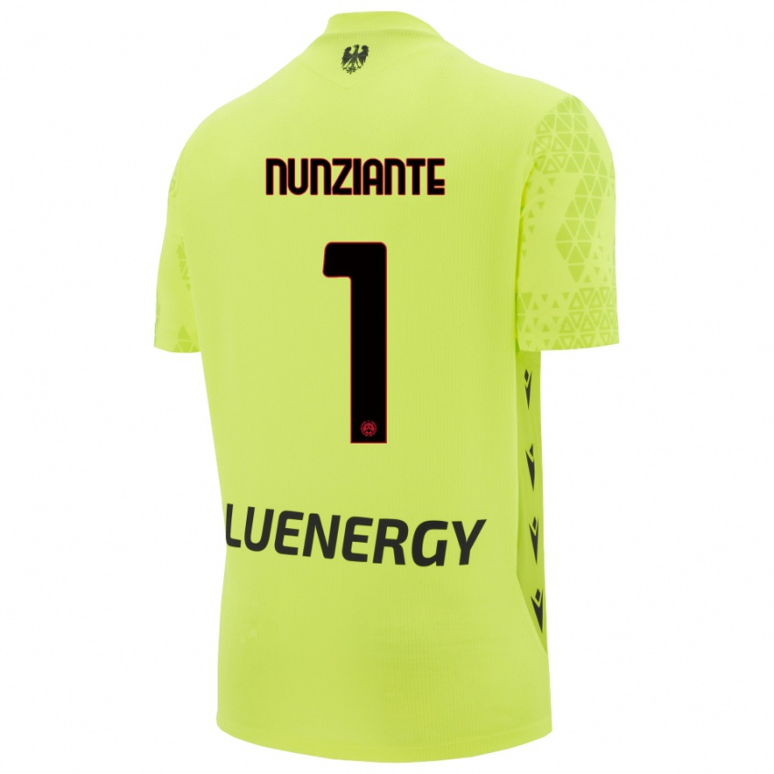 נשים אלסנדרו נונציאנטה #1 ירוק צהוב שחור חולצת שוער 2025/26 חולצה קצרה