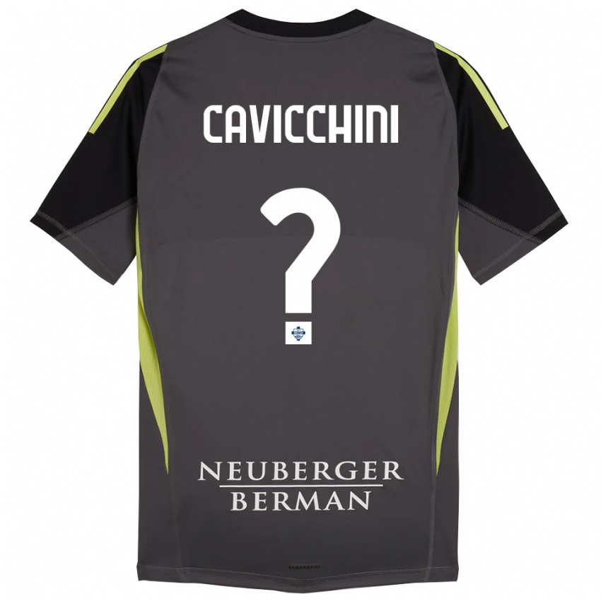 נשים Leonardo Cavicchini #0 שחור ירוק בהיר חולצת שוער 2025/26 חולצה קצרה