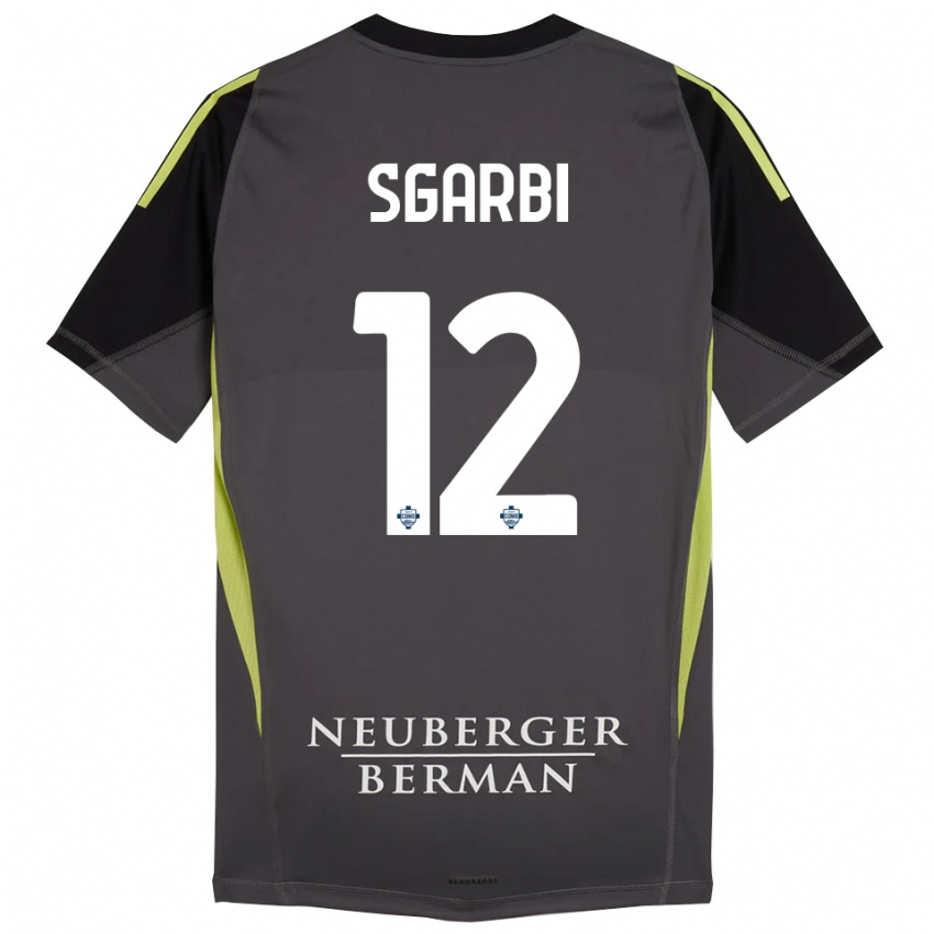 נשים דילן סגארבי #12 שחור ירוק בהיר חולצת שוער 2025/26 חולצה קצרה