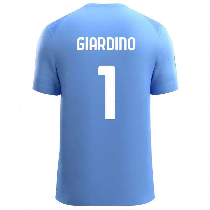 נשים Andrea Giardino #1 תכלת לבן חולצת שוער 2025/26 חולצה קצרה