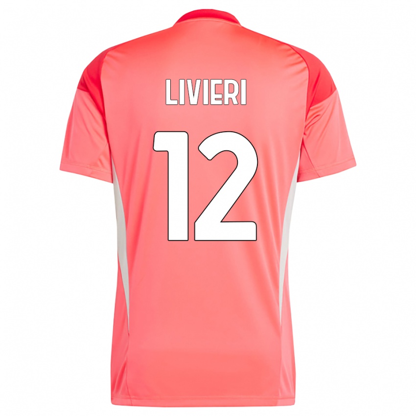 נשים אלסנדרו ליוויארי #12 לבן אדום חולצת שוער 2025/26 חולצה קצרה