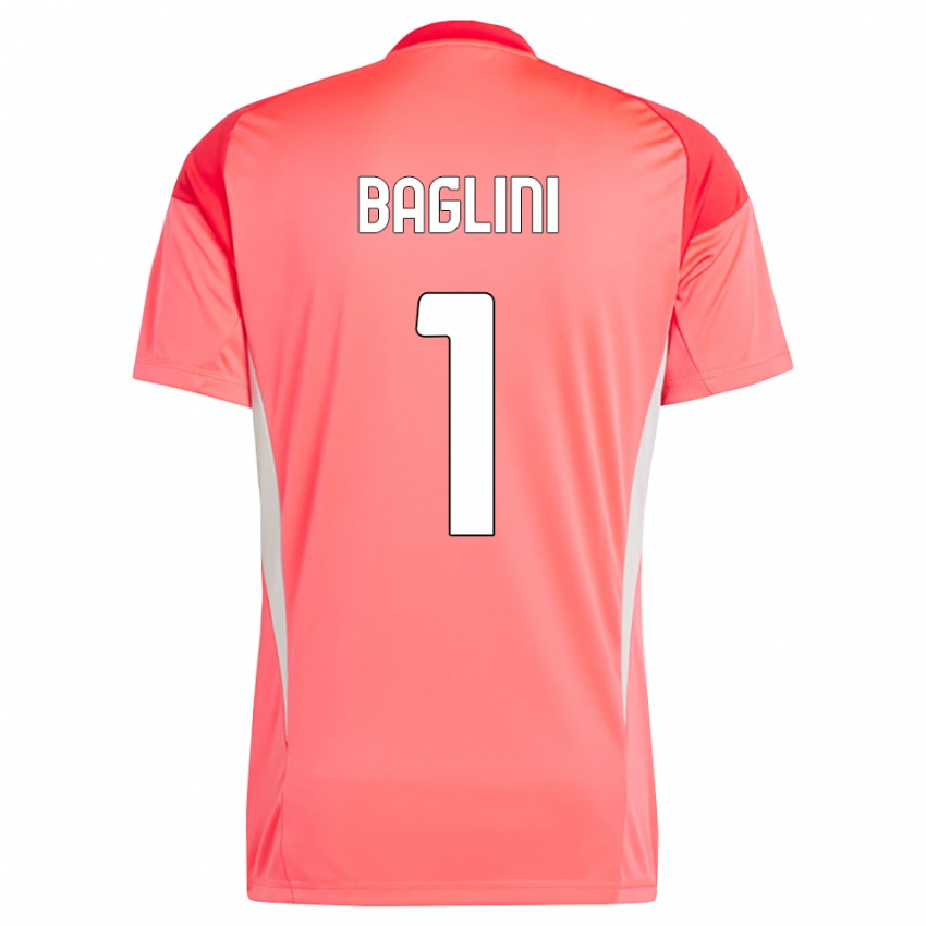 נשים Giacomo Baglini #1 לבן אדום חולצת שוער 2025/26 חולצה קצרה