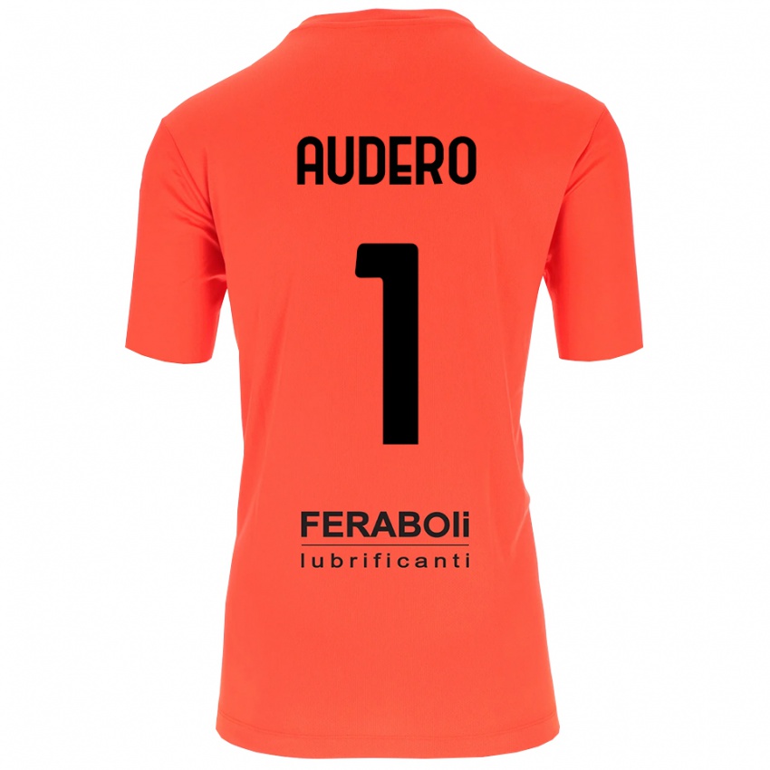 נשים אמיל אאודרו #1 שחור אדום כתום חולצת שוער 2025/26 חולצה קצרה