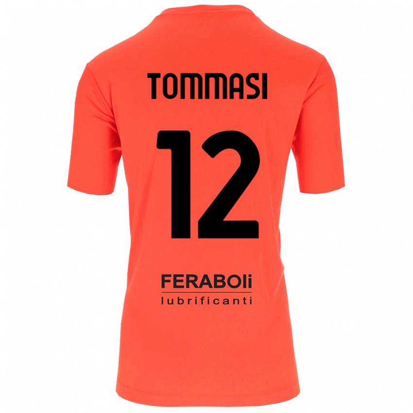 נשים פרנצ'סקו טומאסי #12 שחור אדום כתום חולצת שוער 2025/26 חולצה קצרה