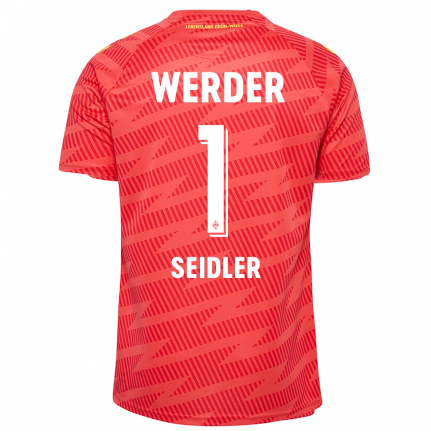 נשים Calvin Seidler #1 צהוב אדום חולצת שוער 2025/26 חולצה קצרה