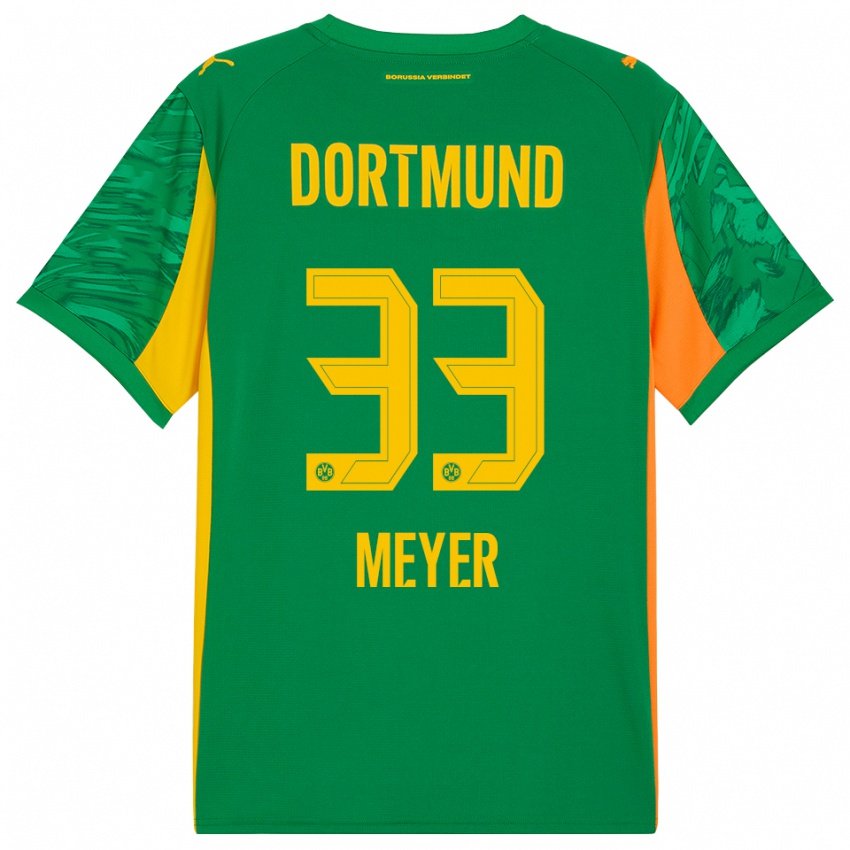 נשים אלכסנדר מאייר #33 כתום ירוק חולצת שוער 2025/26 חולצה קצרה