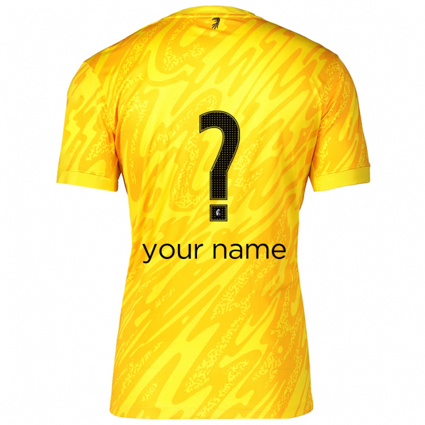 נשים פרייבורג צהוב שחור חולצת שוער 2025/26 חולצה קצרה