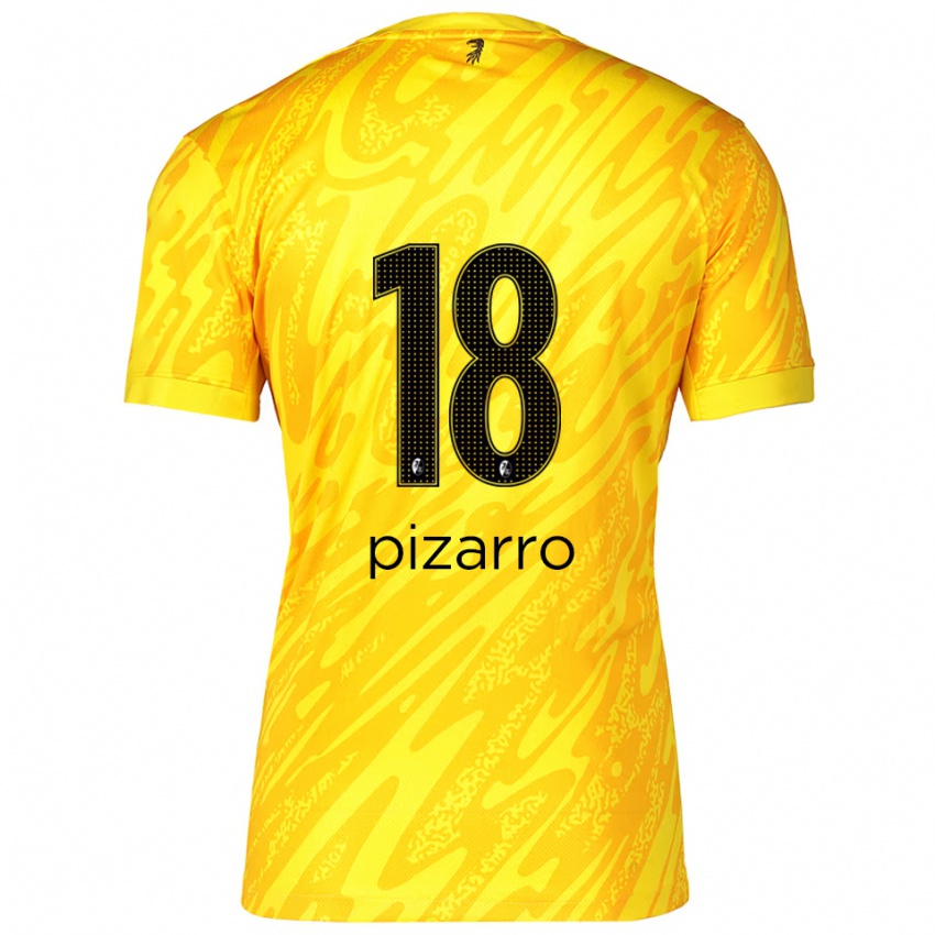 נשים תאודור פיסארו #18 צהוב שחור חולצת שוער 2025/26 חולצה קצרה