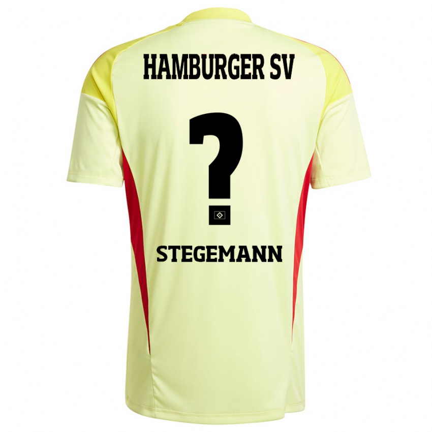 נשים ז'אן פייר שטגמן #0 צהוב אדום שחור חולצת שוער 2025/26 חולצה קצרה