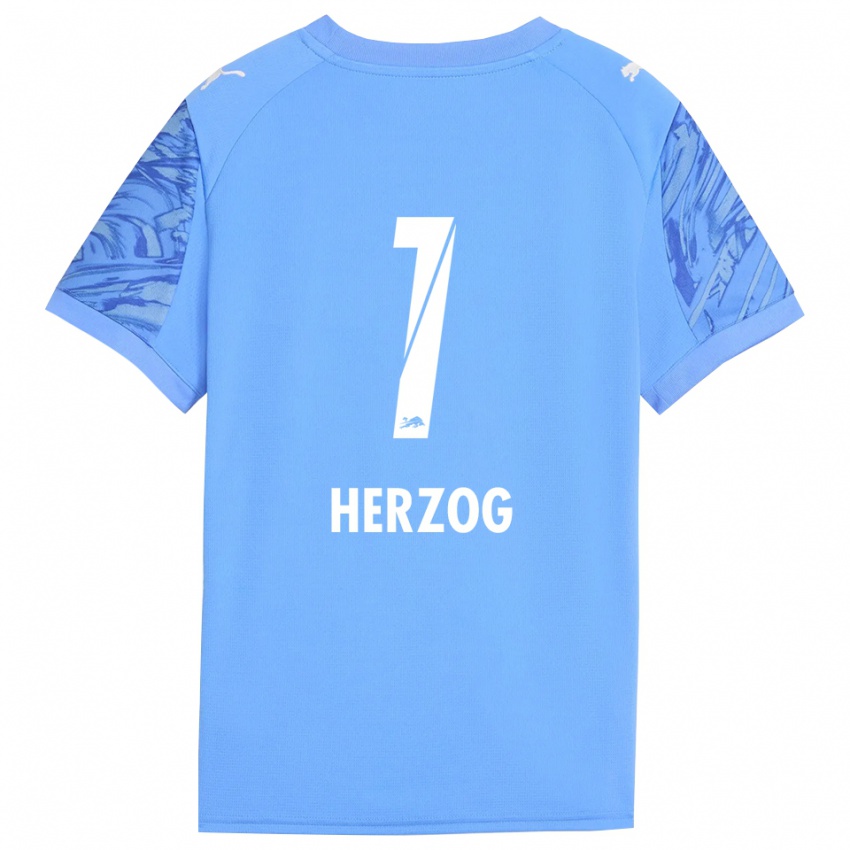 נשים אלווירה הרצוג #1 כחול מלכותי אדום חולצת שוער 2025/26 חולצה קצרה