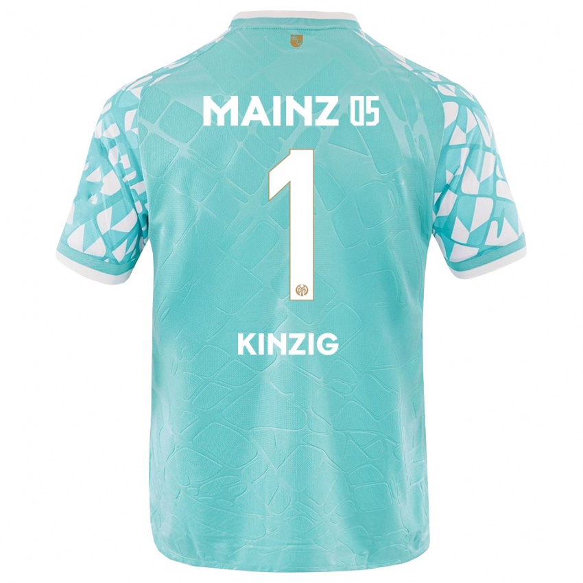 נשים מקסימיליאן קינציג #1 לבן טורקיז חולצת שוער 2025/26 חולצה קצרה