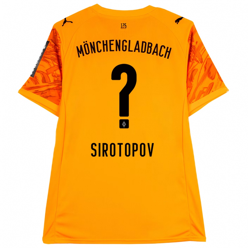 נשים Artem Sirotopov #0 שחור צהוב כתום חולצת שוער 2025/26 חולצה קצרה