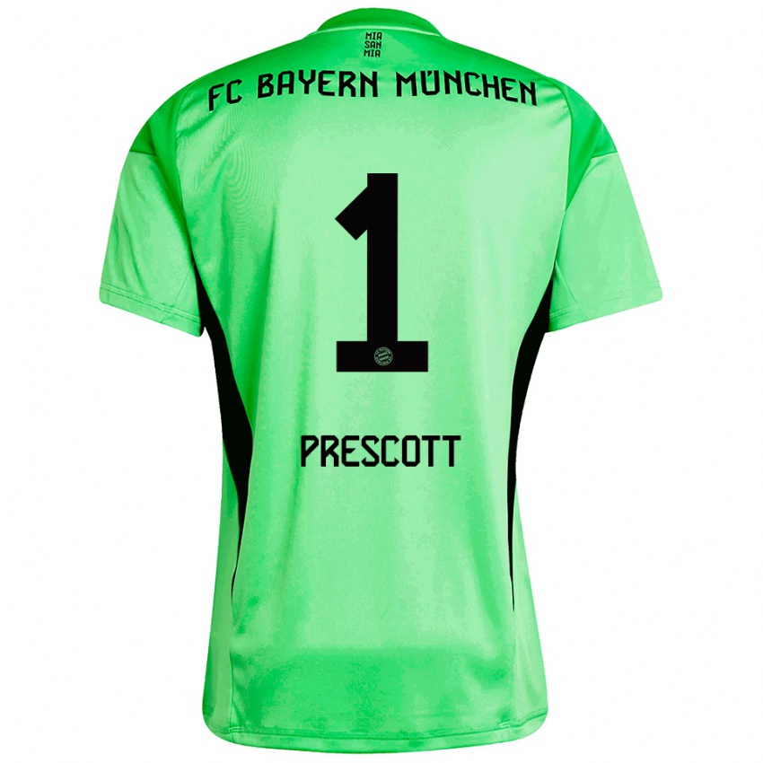 נשים Leonard Prescott #1 ירוק אביבי בינוני חולצת שוער 2025/26 חולצה קצרה