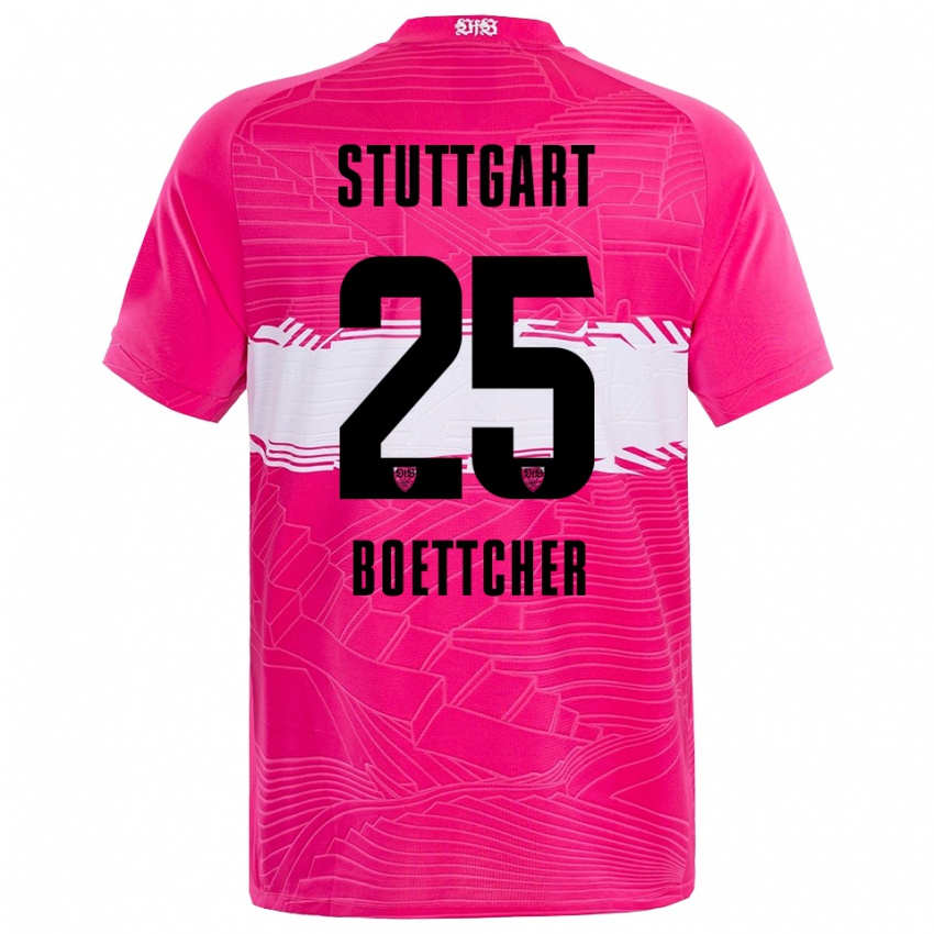 נשים איב אלינור בטצ׳ר #25 שחור ורוד עמוק חולצת שוער 2025/26 חולצה קצרה