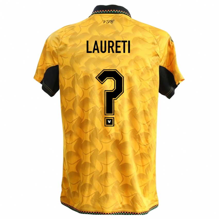 נשים Tommaso Laureti #0 שחור צהוב חולצת שוער 2025/26 חולצה קצרה
