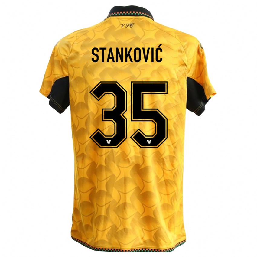 נשים פיליפ סטנקוביץ' #35 שחור צהוב חולצת שוער 2025/26 חולצה קצרה