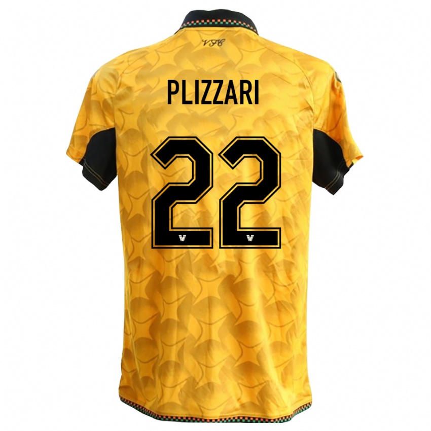 נשים אלסנדרו פליזארי #22 שחור צהוב חולצת שוער 2025/26 חולצה קצרה