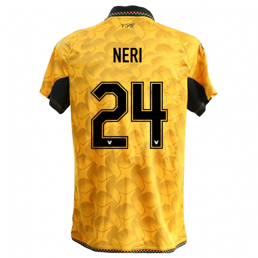 נשים Filippo Neri #24 שחור צהוב חולצת שוער 2025/26 חולצה קצרה