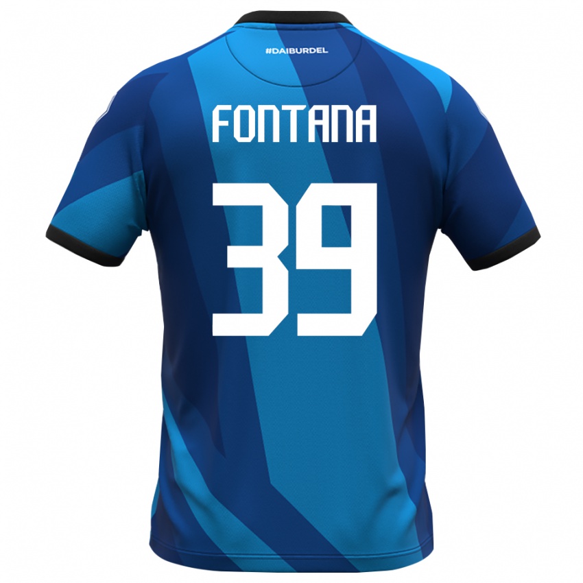 נשים Niccolò Fontana #39 כחול רויאל כתום חולצת שוער 2025/26 חולצה קצרה