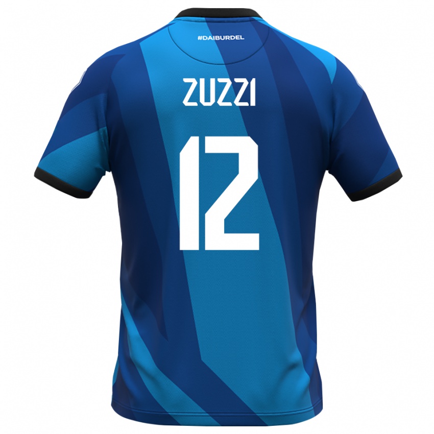 נשים Riccardo Zuzzi #12 כחול רויאל כתום חולצת שוער 2025/26 חולצה קצרה