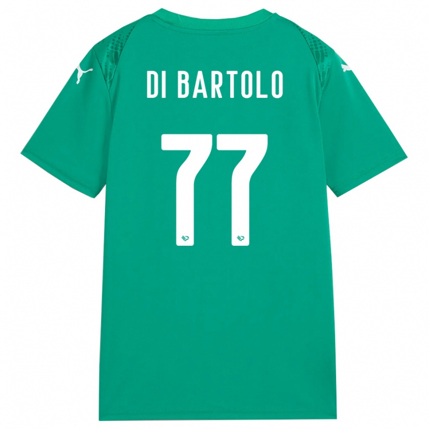נשים פרנצ'סקו די בארטולו #77 לבן ירוק ים חולצת שוער 2025/26 חולצה קצרה