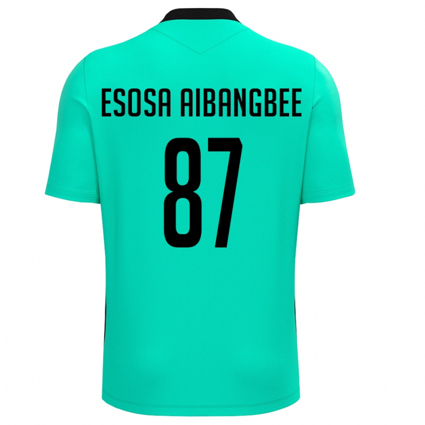 נשים סימון אסוסה איבנגבי #87 שחור טורקיז חולצת שוער 2025/26 חולצה קצרה