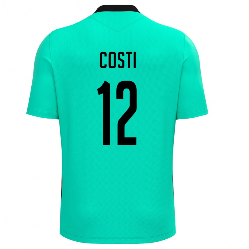 נשים Filippo Costi #12 שחור טורקיז חולצת שוער 2025/26 חולצה קצרה