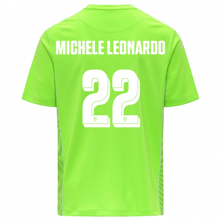 נשים מטאו מיקלה לאונרדו #22 לבן ירוק דשא חולצת שוער 2025/26 חולצה קצרה