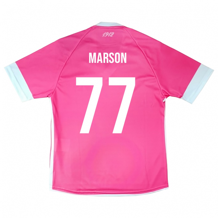 נשים לאונרדו מרסון #77 לבן ורוד לוהט חולצת שוער 2025/26 חולצה קצרה