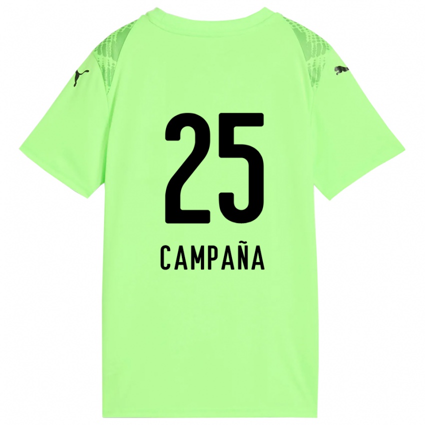 נשים מרטין קמפניה #25 שחור ירוק בהיר חולצת שוער 2025/26 חולצה קצרה