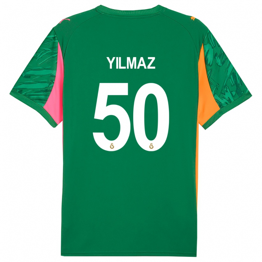 נשים ז'אנקאט יילמאז #50 ורוד ירוק כתום חולצת שוער 2025/26 חולצה קצרה