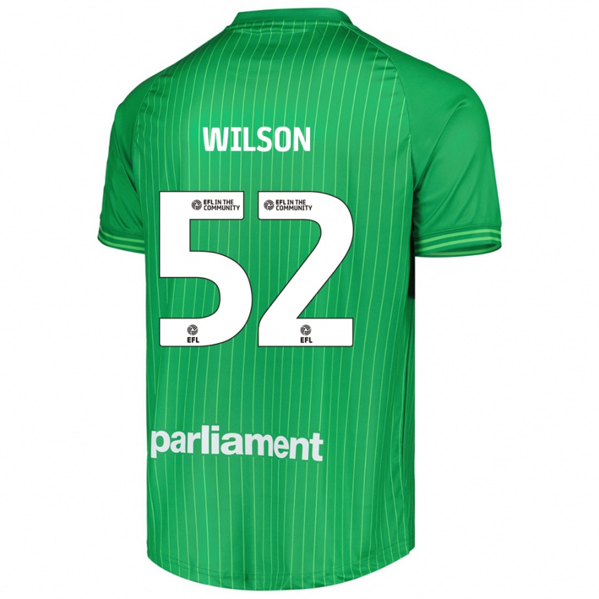 נשים Aston Wilson #52 ירוק ליים חולצת שוער 2025/26 חולצה קצרה