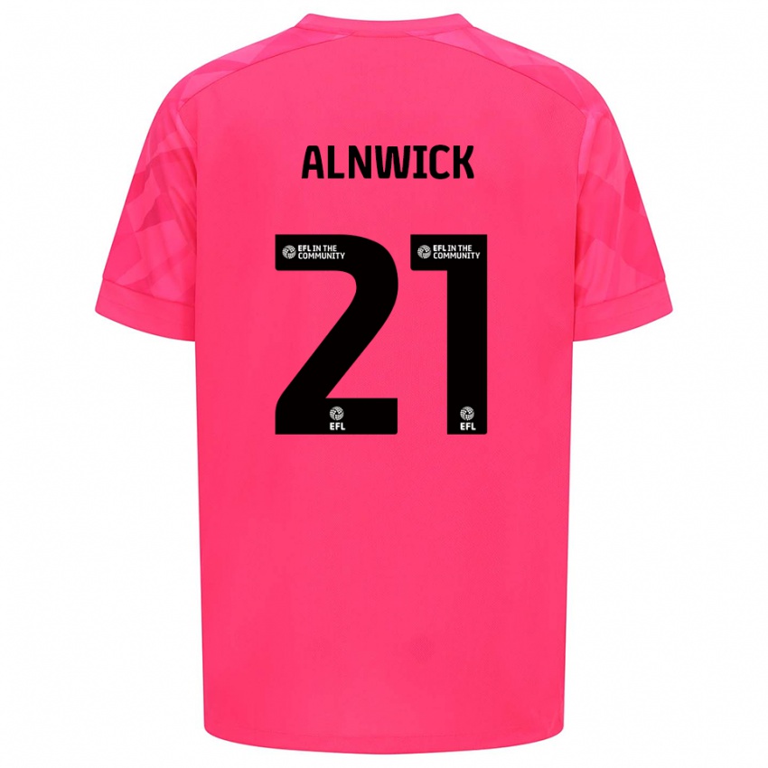 נשים כמו אלנוויק #21 ורוד רוז חולצת שוער 2025/26 חולצה קצרה